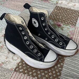 Converse Black Platform High-Tops